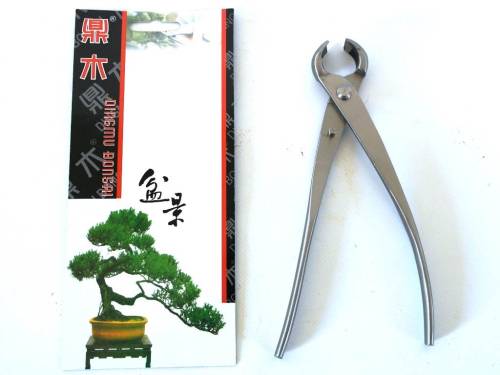 2 - Tronchese bonsai taglio sferico in acciaio satinato  mm. 210