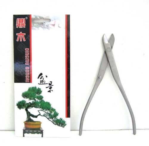 2 - Tronchese tagliafilo bonsai a manico lungo in acciaio satinato mm. 210