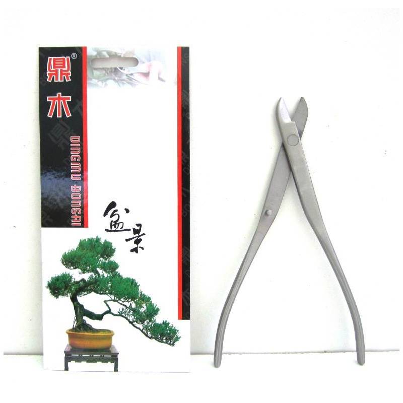 2 - Tronchese tagliafilo bonsai a manico lungo in acciaio satinato mm. 210
