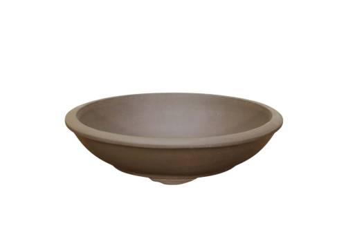 1 - Vaso bonsai in gres tondo cm. 31