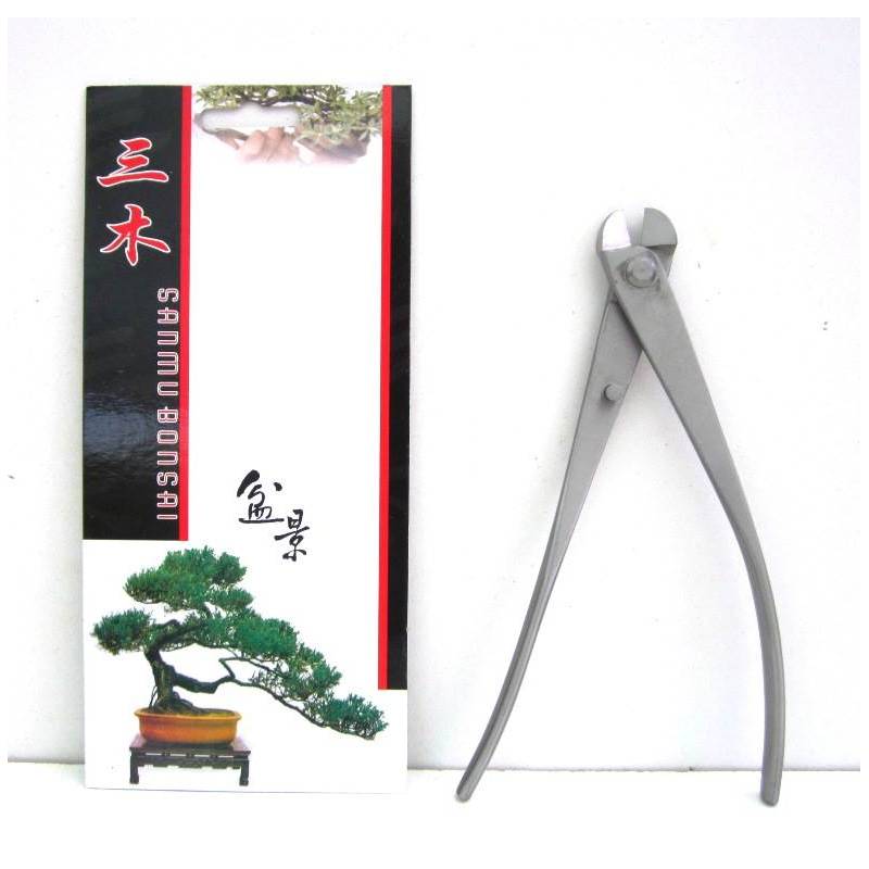 2 - Tronchese tagliafilo bonsai in acciaio satinato mm. 210