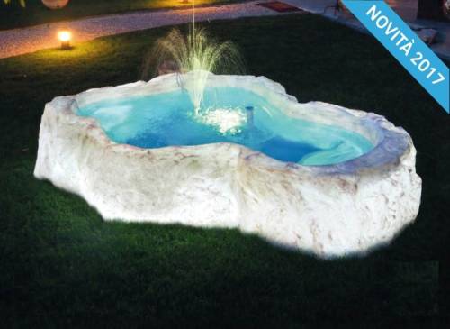 2 - Bacino luminoso Polaris cm. 275x185 - profondità 52 cm. - capacità 900 lt.