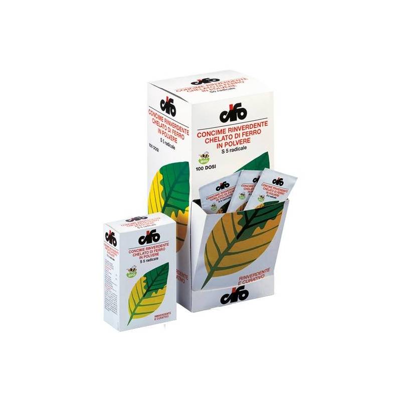2 - Chelato di Ferro rinverdente - cartone da 100 gr.