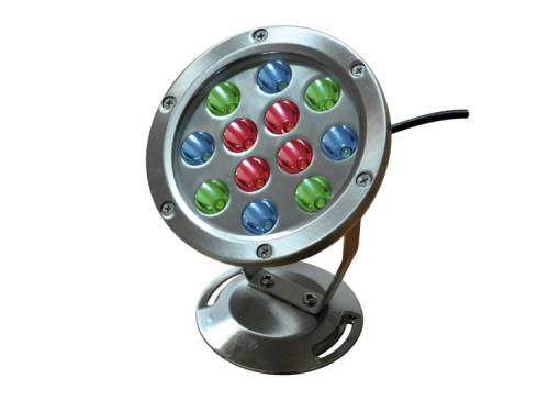 2 - Faretto Magica Luce a LED COLORATI in acciaio