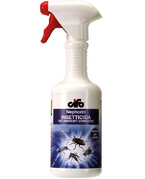 2 - Insetticida pronto all'uso Nephorin contro tutti gli insetti 500 ml.
