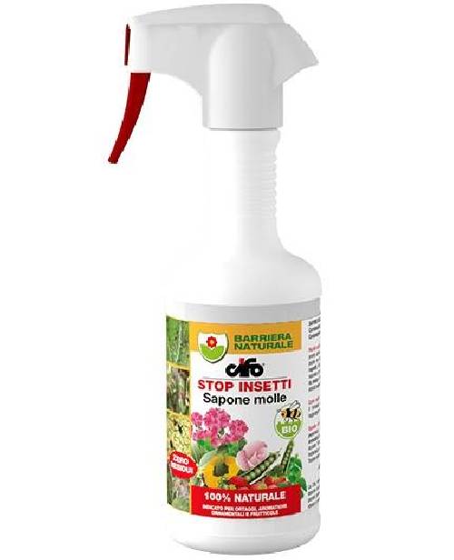2 - Insetticida SAPONE MOLLE pronto all'uso 500 ml.