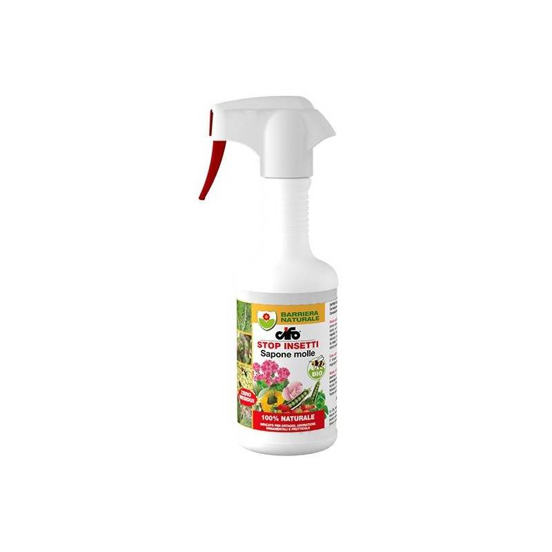 2 - Insetticida SAPONE MOLLE pronto all'uso 500 ml.