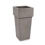 1 - Cache pot quadrato in resina "Gemini" h. 100 cm.