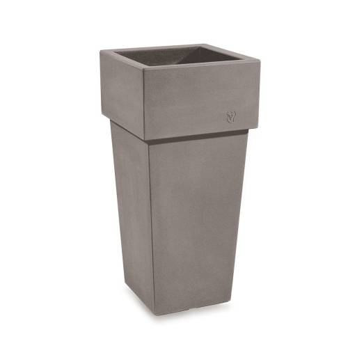 1 - Cache pot quadrato in resina "Gemini" h. 100 cm.