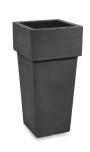 1 - Cache pot quadrato in resina "Gemini" h. 100 cm.
