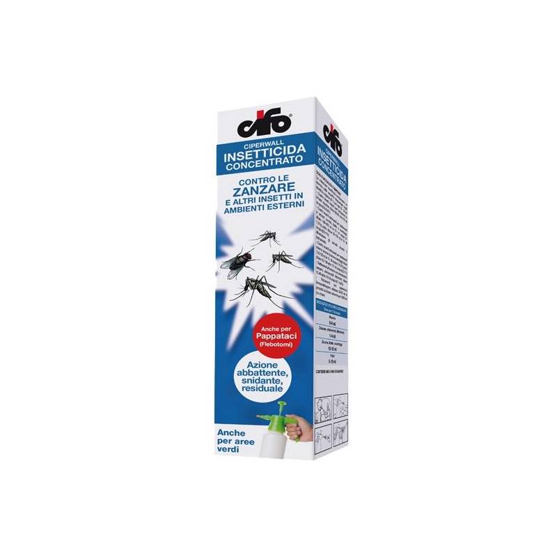 2 - Insetticida zanzare e altri insetti per esterni Ciperwall 250 ml.