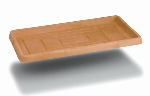 1 - Kurze rechteckige Untertasse aus Harz cm. 40