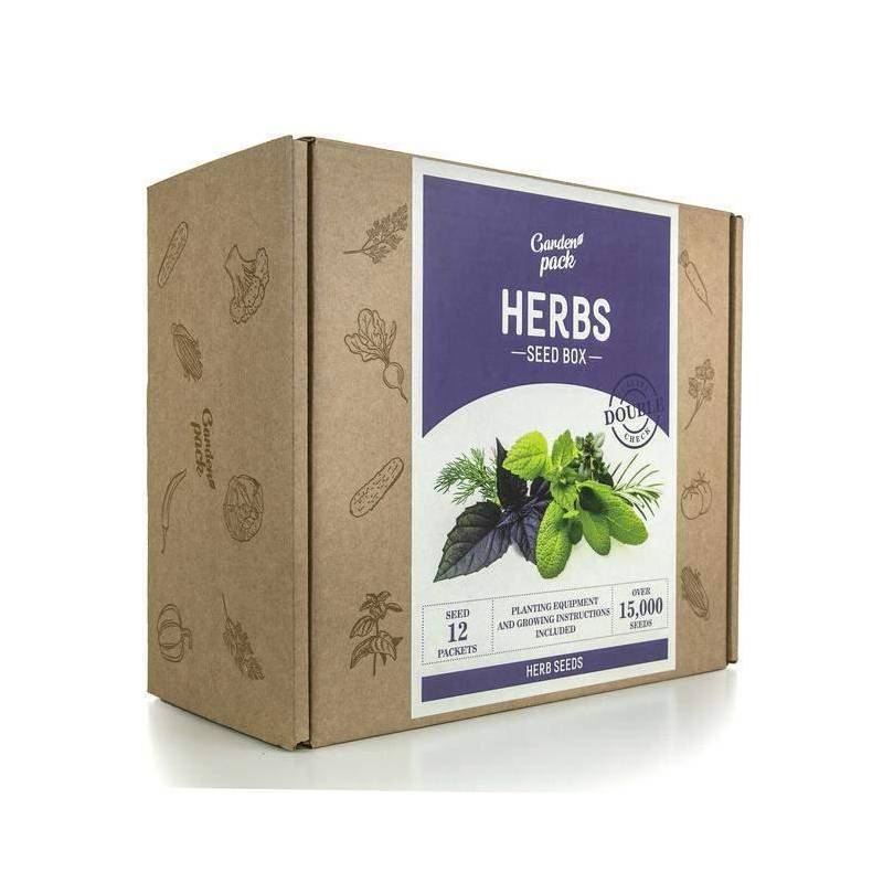 2 - Kit semi di erbe aromatiche e per infusi con accessori per la coltivazione