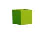 1 - Vaso in resina cubico CUBE altezza cm. 40