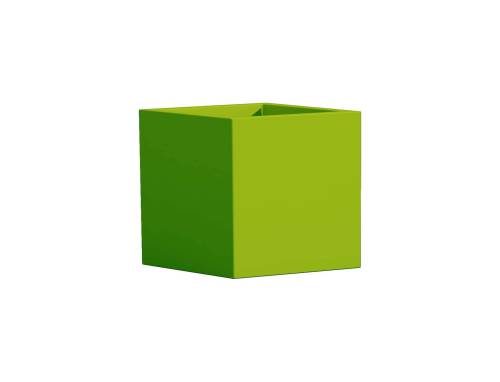 1 - CUBE cubic resin vase height 40 cm