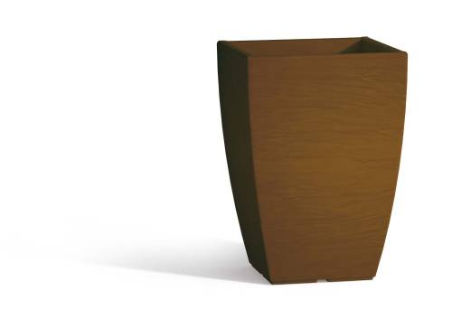 1 - ADONE square resin vase height 38 cm
