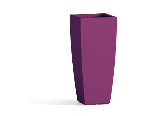 1 - Vaso in resina quadrato STILO altezza cm. 70
