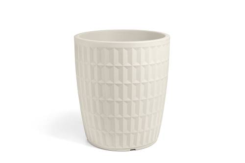 1 - Vaso rotondo in resina "Tyle" 50 cm.