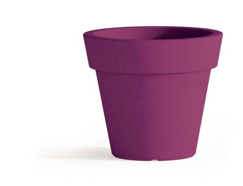 1 - Vaso in resina tondo GEMMA altezza cm. 44