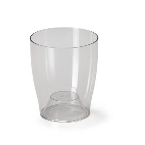 1 - TRANSPARENT indoor orchid vase 13 cm.