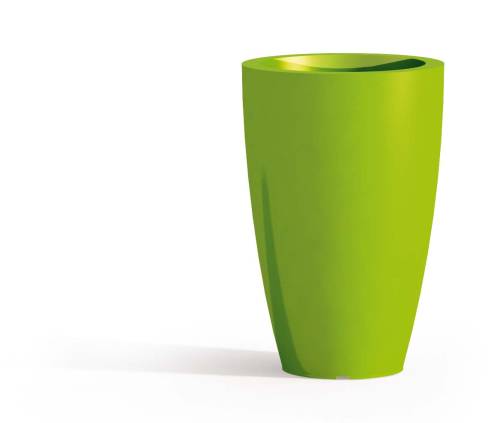 1 - PRISMA round resin vase height 50 cm