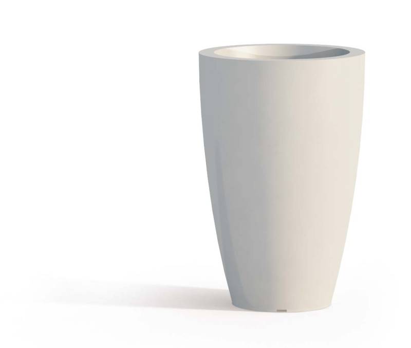 1 - Vaso in resina tondo PRISMA altezza cm. 50