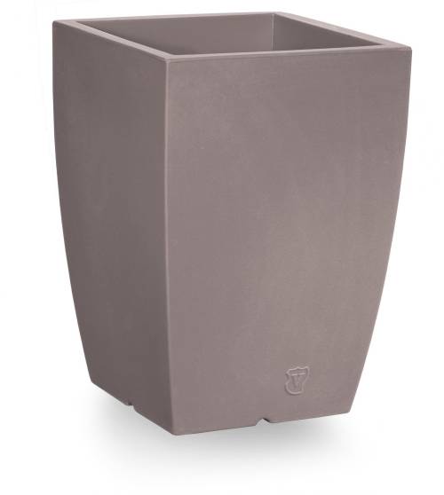 1 - Vaso quadrato in resina "Genesis" h. 60 cm.