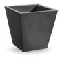 1 - Vaso quadrato in resina "Single" 35 cm.