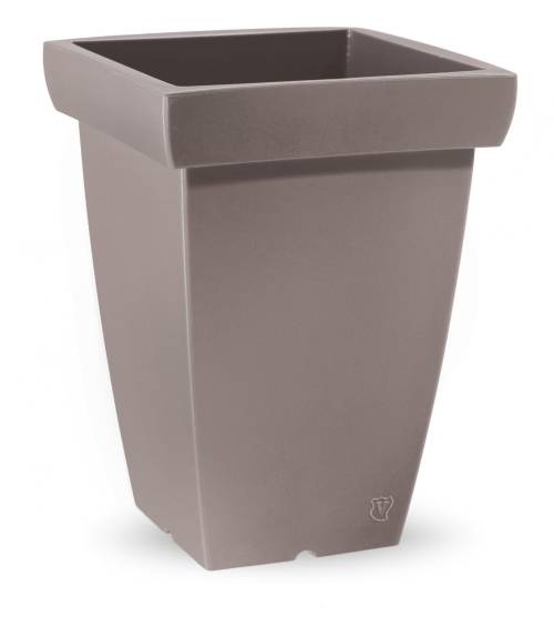1 - Vaso quadrato in resina "Swing" h. 40 cm.
