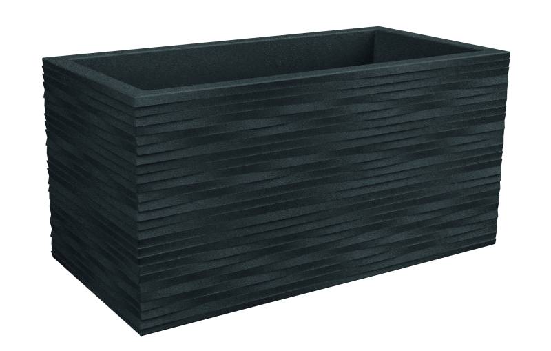 1 - Rechteckiger Pflanzkasten aus Kunstharz ELEGANCE cm. 60