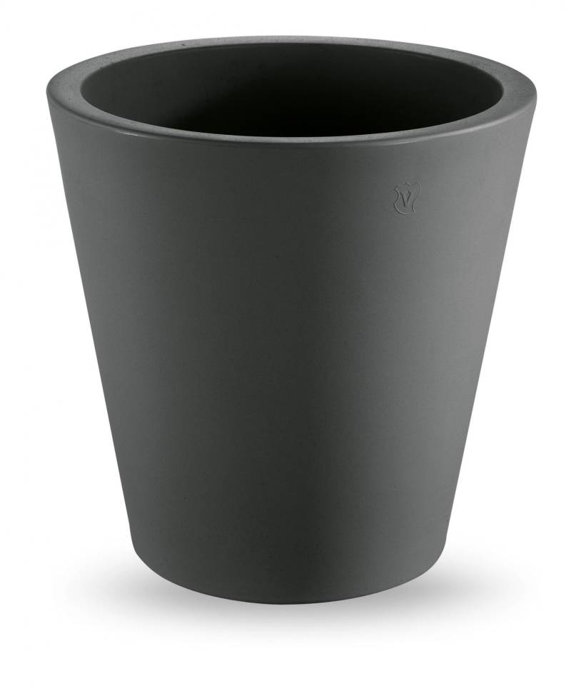 1 - Vaso rotondo in resina "Cosmos" 50 cm.