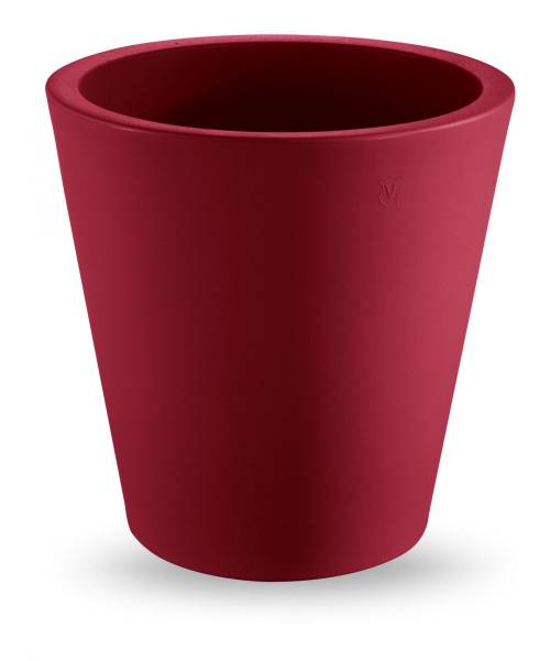 1 - Vaso rotondo in resina "Cosmos" 55 cm.