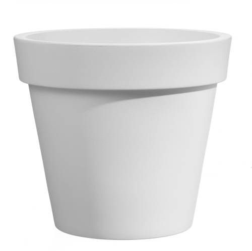 1 - Vaso rotondo in resina Easy 25 cm.