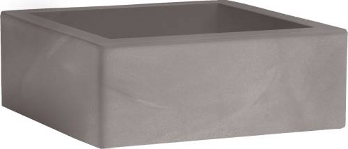 1 - Square resin planter MINOS cm. 40