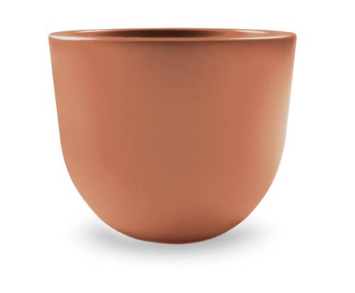 1 - Vaso rotondo in resina "Eggy" 65 cm.