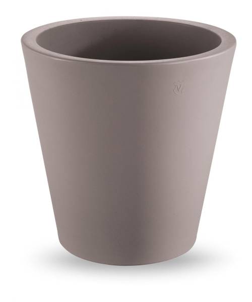 1 - Vaso rotondo in resina "Single" 35 cm.