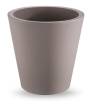 1 - Vaso rotondo in resina "Single" 45 cm.
