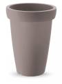 1 - Vaso rotondo in resina "Swing" h. 40 cm.