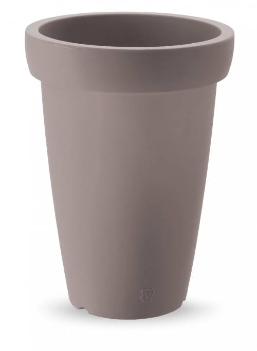 1 - Vaso rotondo in resina "Swing" h. 40 cm.