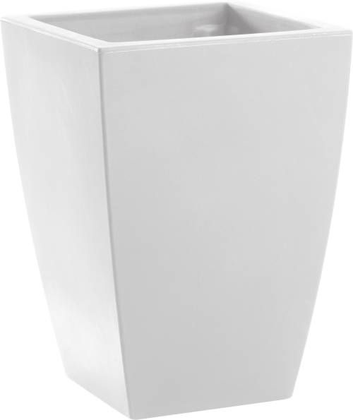 1 - Vaso quadrato resina LOGOS cm. 30