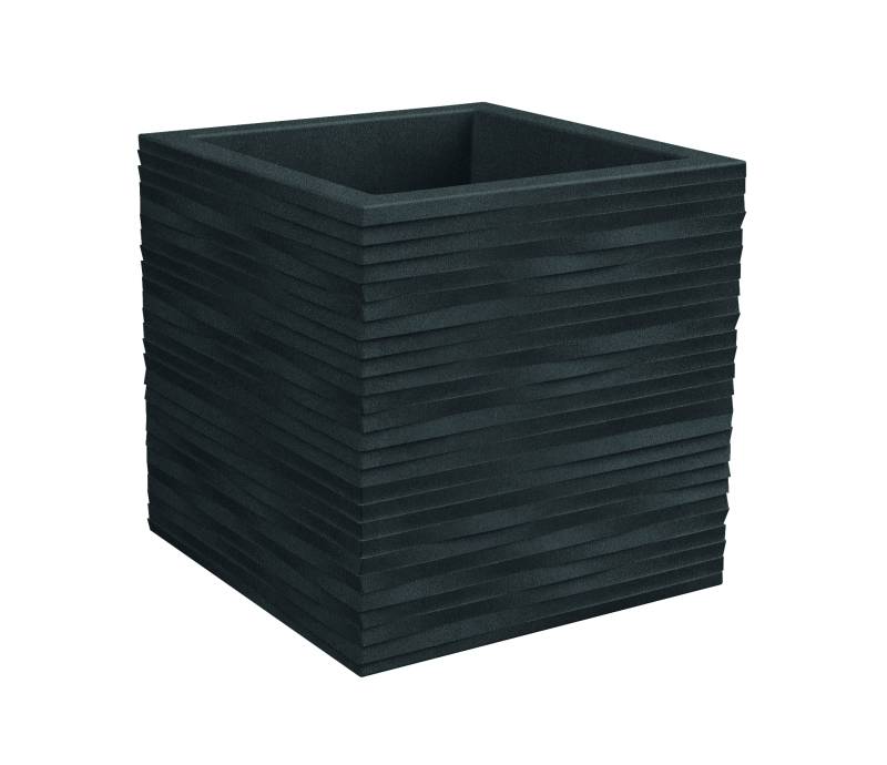 1 - Quadratische Harzvase ELEGANCE cm. 29.5