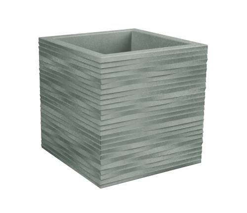 1 - Quadratische Harzvase ELEGANCE cm. 39,5