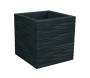 1 - Square resin vase ELEGANCE cm. 39.5