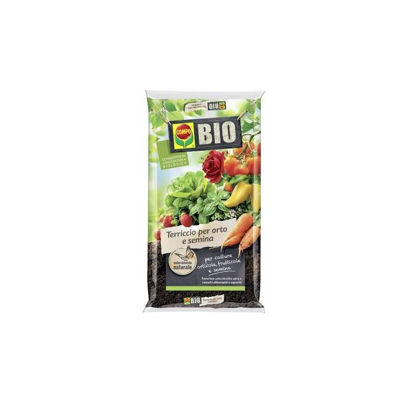2 - Terriccio BIO per Orto e Semina COMPO da 20 lt.