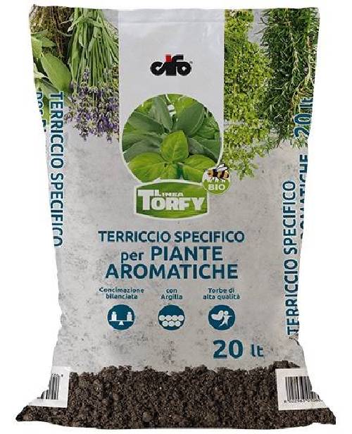 2 - Terriccio per Piante Aromatiche Torfy BIO da 20 lt.