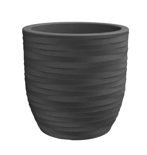 1 - Round resin vase RHEA ELEGANCE cm. 30