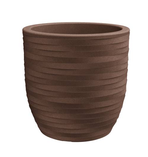 1 - Round resin vase RHEA ELEGANCE cm. 40