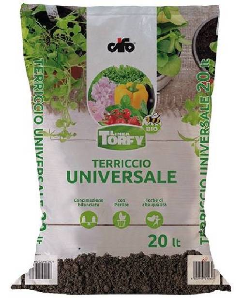 2 - Terriccio Universale Torfy BIO da 70 lt.