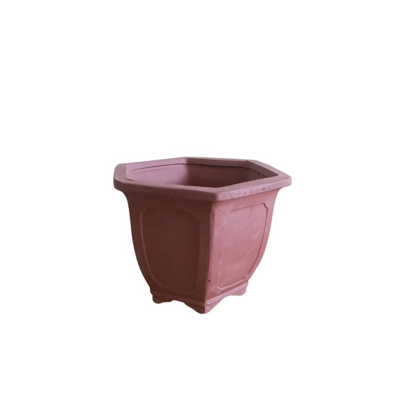 2 - Vaso bonsai in gres esagonale cm. 19