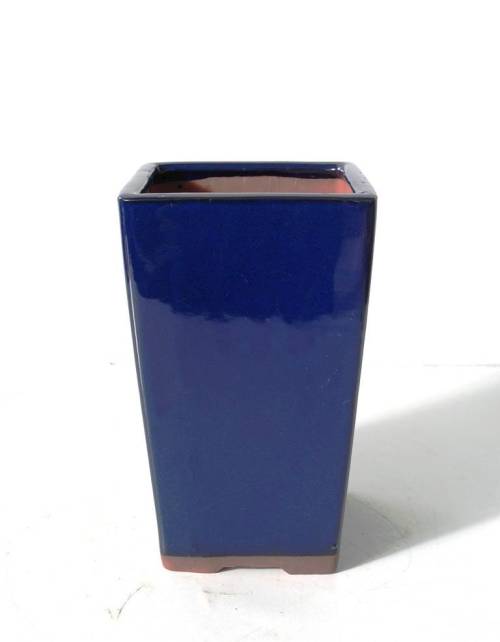 2 - Vaso bonsai smaltato quadrato cm. 14